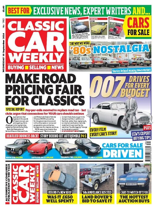 Title details for Classic Car Weekly by H BAUER PUBLISHING LIMITED - Available